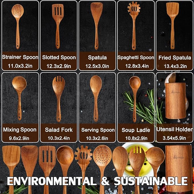 Wottish 10-Piece Kitchen Utensils Set
