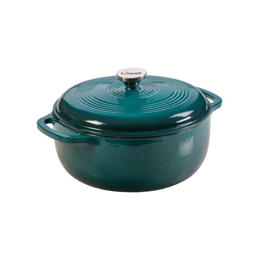 LODGE 6 Quart Essential Enamel Cast Iron Dutch Oven