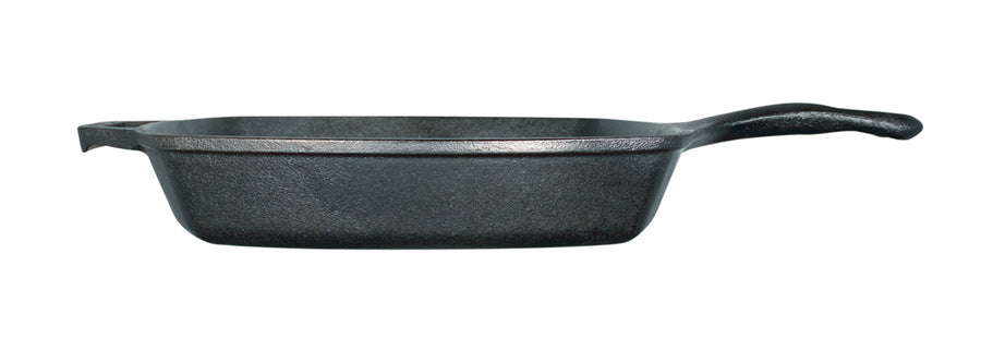 LODGE 10.5 Inch Square Cast Iron Skillet.