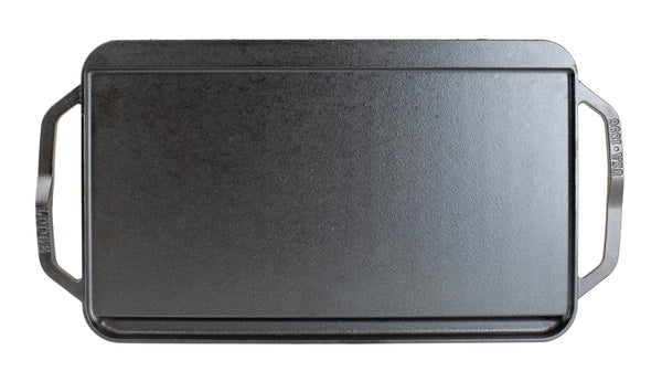 lodge reversible griddle with lift handles